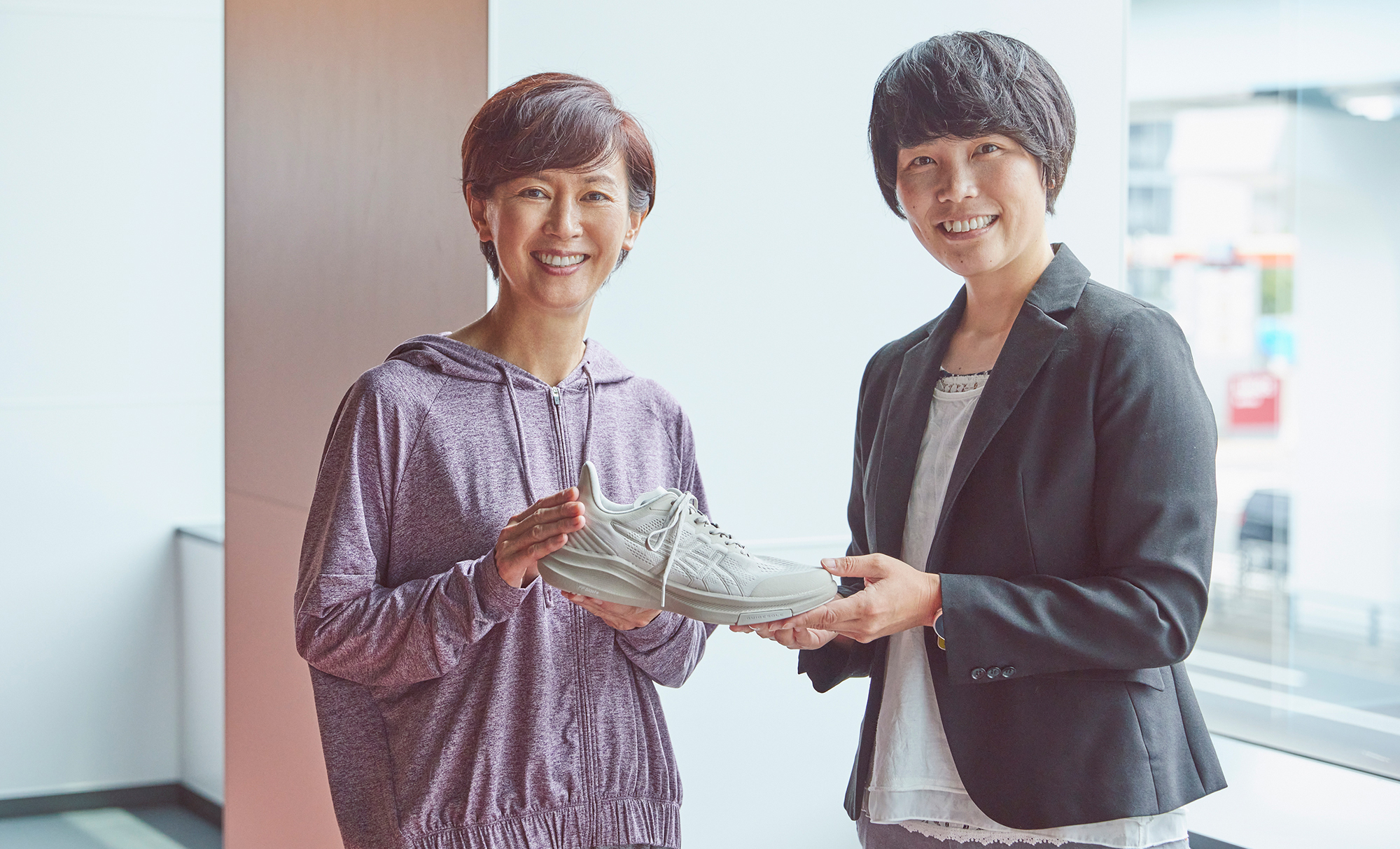 有森裕子さんと開発者が語る「RIDEWALK」<br> 転がりやすさと安定感。 矛盾する機能をひとつに